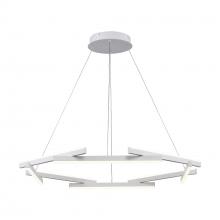Trans Globe MDN-1566 WH - LED PENDANT 8 RODS 66W-WH